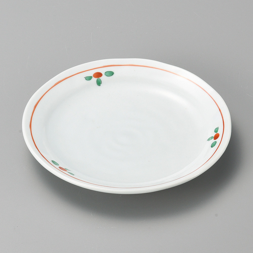 41730-071 青磁赤絵花紋3.5皿|業務用食器カタログ陶里31号