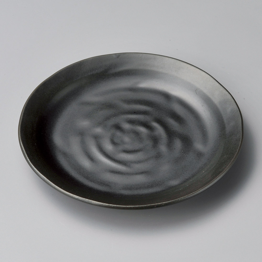 41759-511 黒マット5.0皿|業務用食器カタログ陶里31号