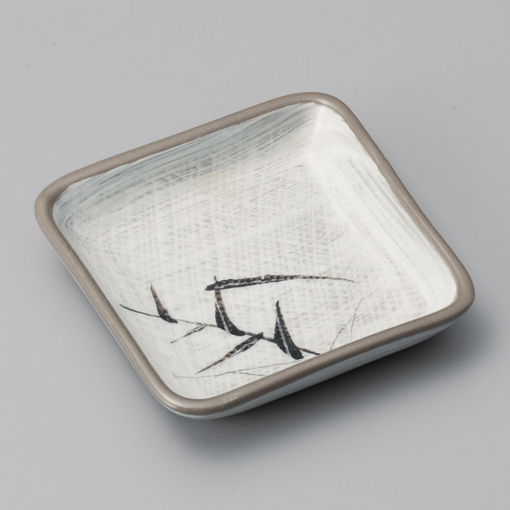 42101-021 白刷笹正角小皿|業務用食器カタログ陶里31号