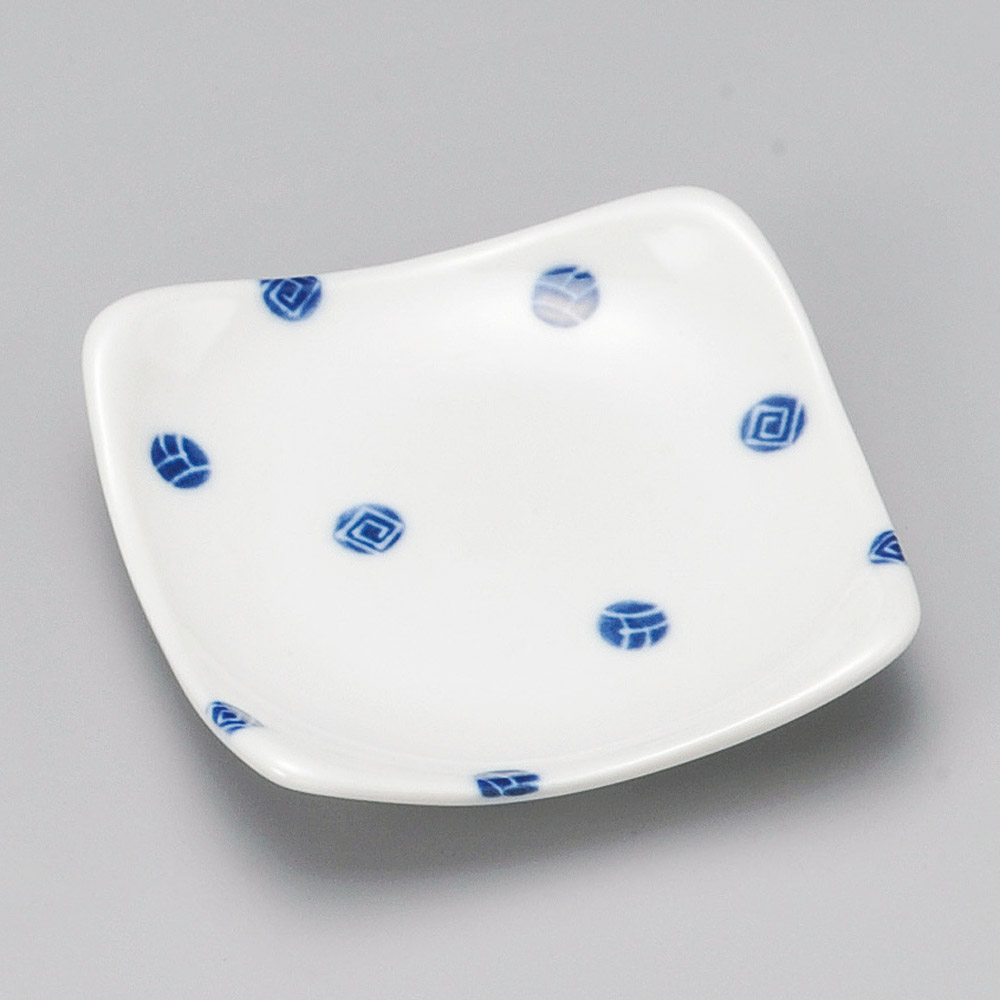 42135-461 点紋正角3.0皿|業務用食器カタログ陶里31号