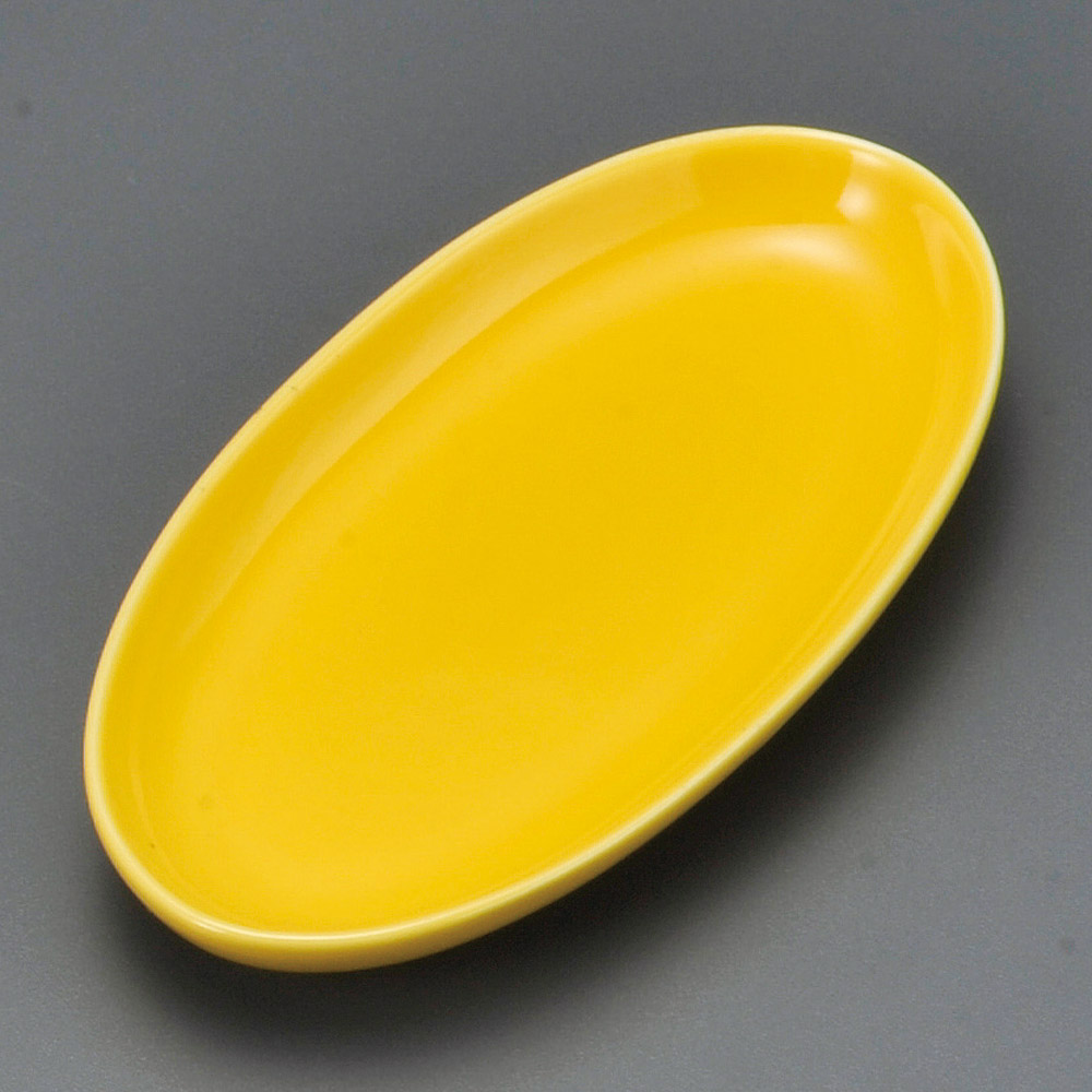 42234-291 黄楕円小皿|業務用食器カタログ陶里31号