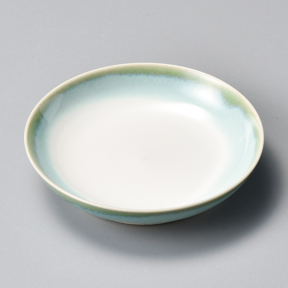42414-321 淡緑彩3.0丸小皿|業務用食器カタログ陶里31号