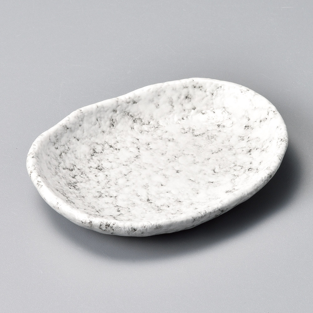 42535-321 岩白吹豆小皿(小判)|業務用食器カタログ陶里31号
