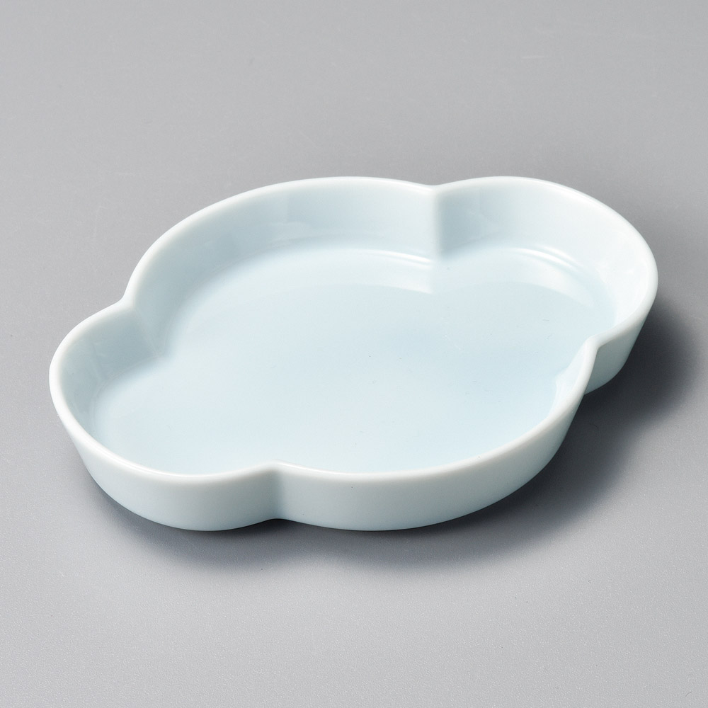 42605-101 青白くも型取皿(小)|業務用食器カタログ陶里31号