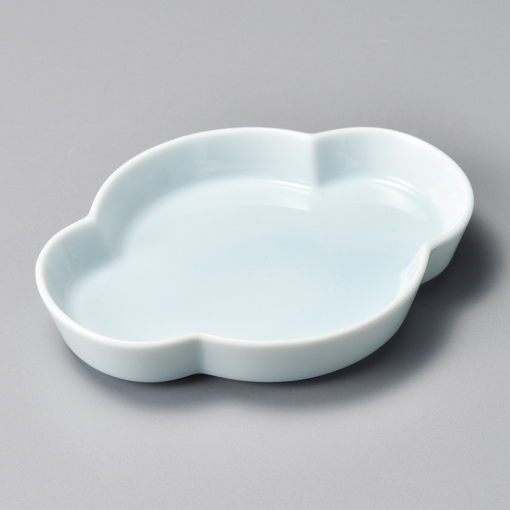 42606-101 青白くも型取皿(大)|業務用食器カタログ陶里31号