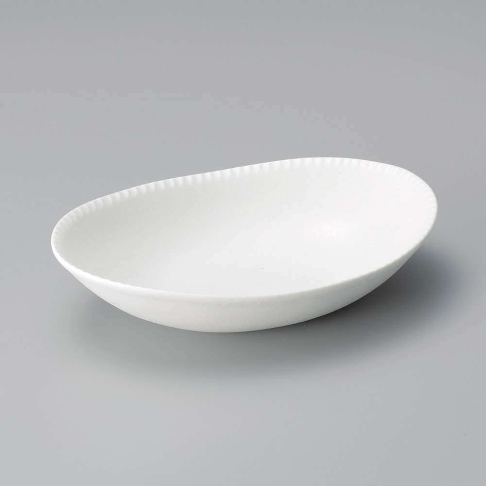 46109-491 白釉フリルカレー鉢|業務用食器カタログ陶里31号