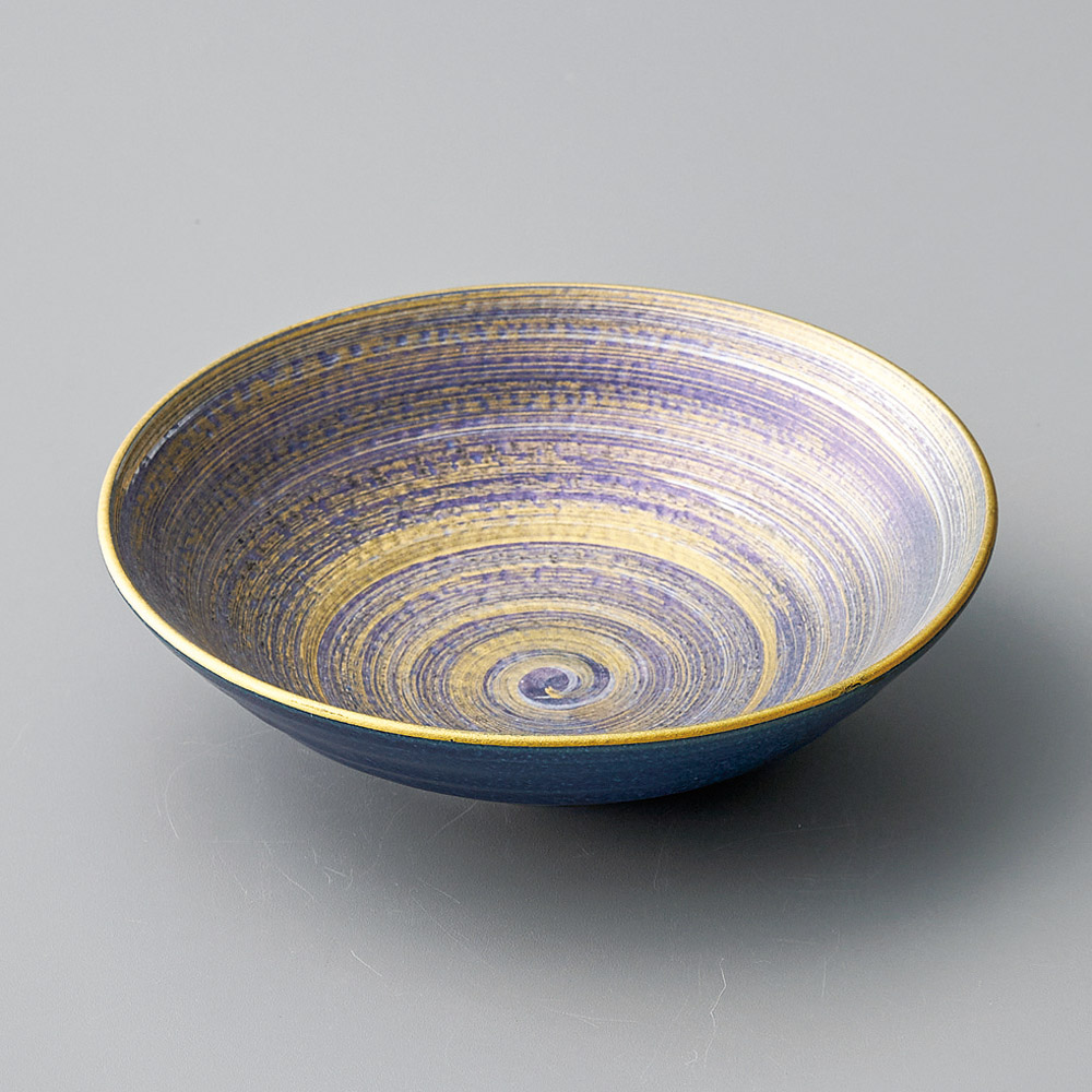 46302-401 青釉紫金彩5.5寸鉢|業務用食器カタログ陶里31号