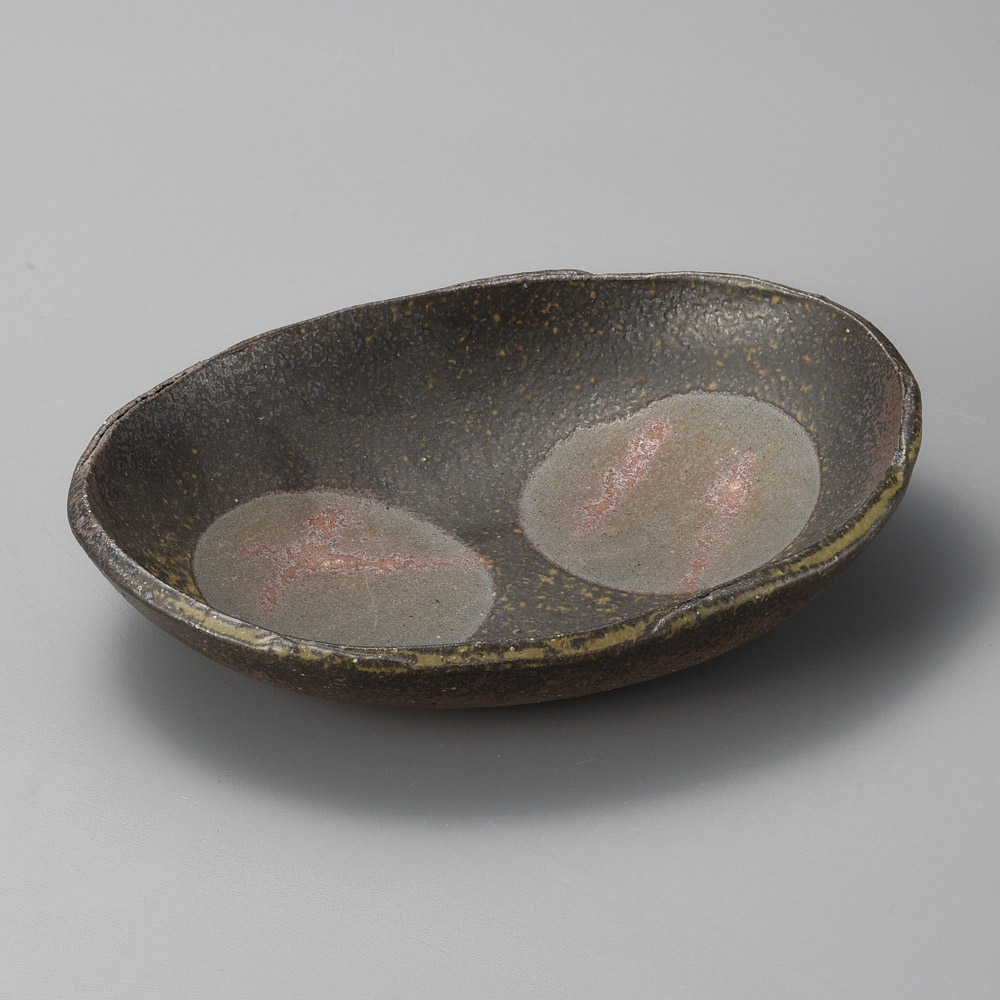 46401-431 炭化6.5楕円皿|業務用食器カタログ陶里31号