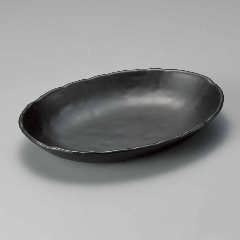 46919-191 黒小判カレー皿|業務用食器カタログ陶里31号