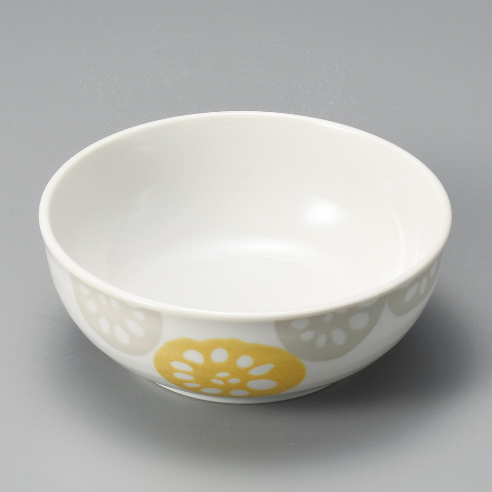 47115-361 れんこん5.0鉢(黄)|業務用食器カタログ陶里31号