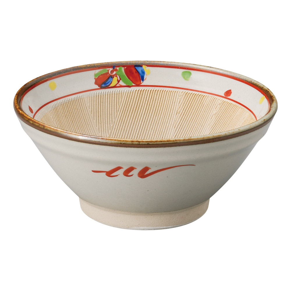 53714-101 京風船5寸スリ鉢|業務用食器カタログ陶里31号