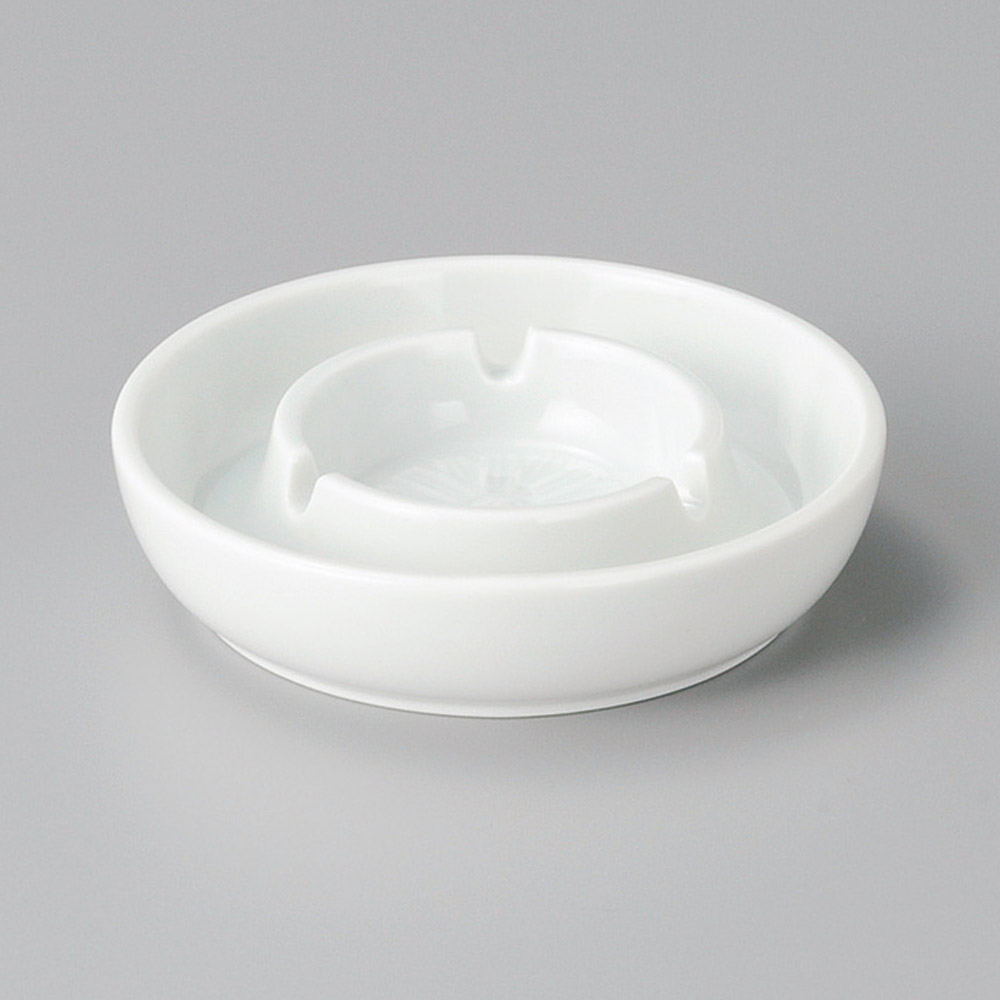 54119-311 二輪白灰皿4.0|業務用食器カタログ陶里31号