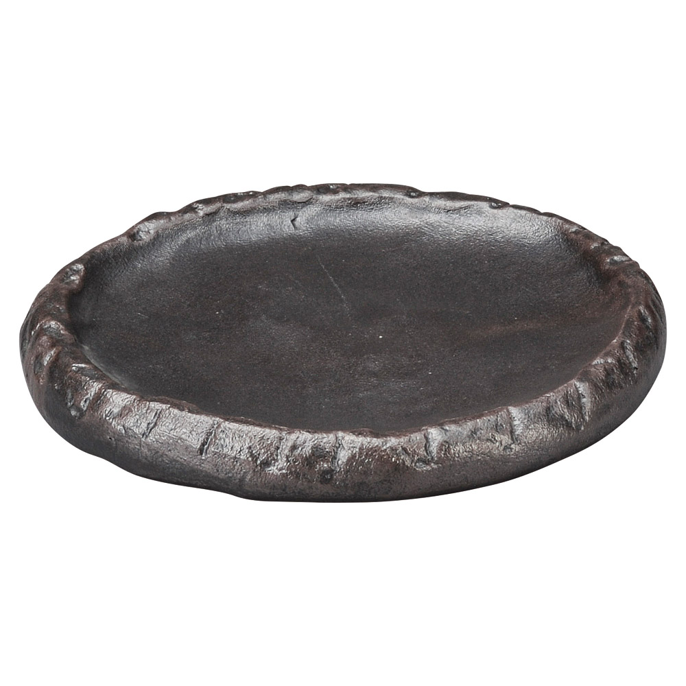 68405-431 黒土小判石形陶板|業務用食器カタログ陶里31号