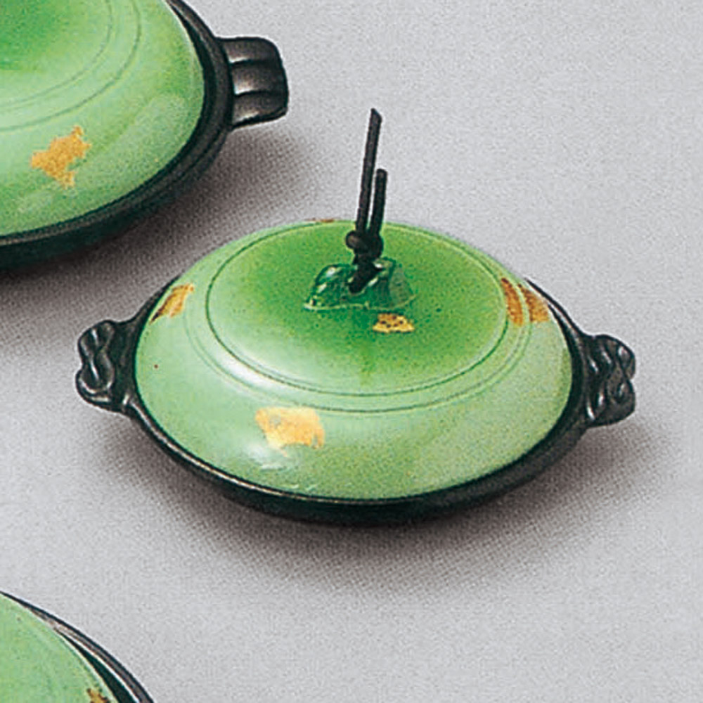 70904-841 ミニミニ陶板(金彩･緑)|業務用食器カタログ陶里31号
