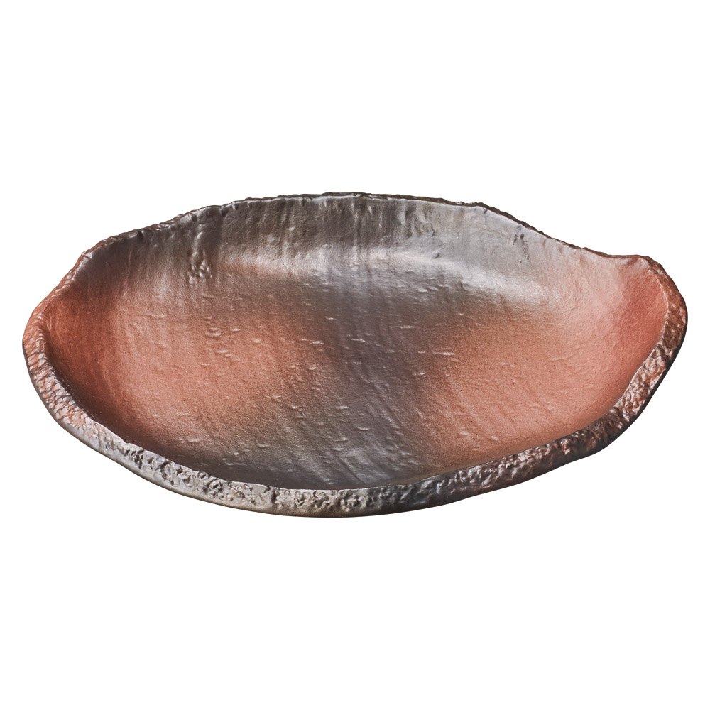 71112-451 備前焼締(強化) 岩礁皿(小)|業務用食器カタログ陶里31号