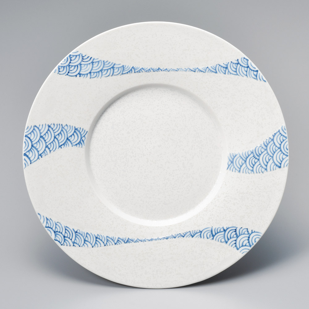 82505-541 青海波24㎝丸皿|業務用食器カタログ陶里31号