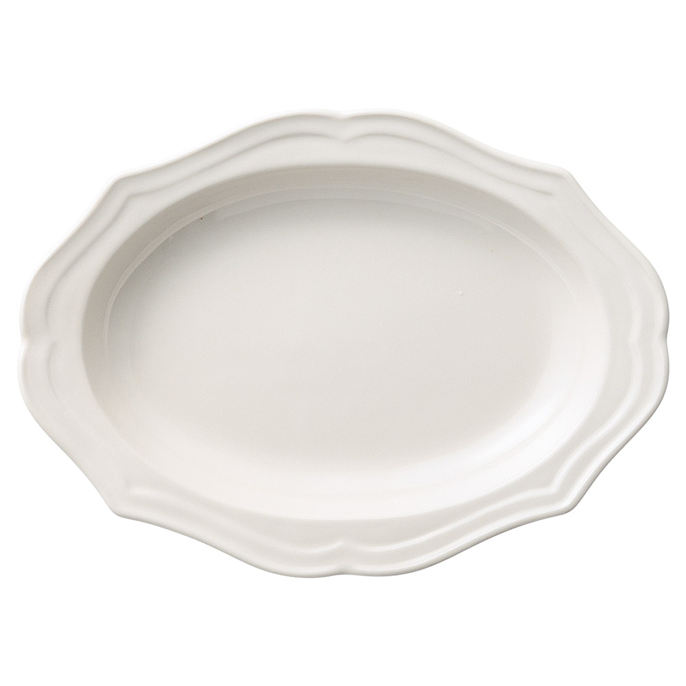 83009-251 ヘルシンキナマコベージュ 17㎝楕円皿|業務用食器カタログ陶里31号