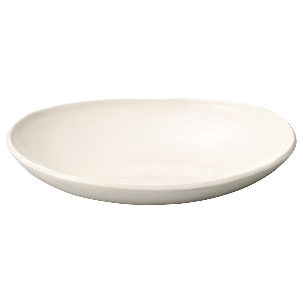 86705-081 カフェズ アイボリーいっぷく楕円鉢M|業務用食器カタログ陶里31号
