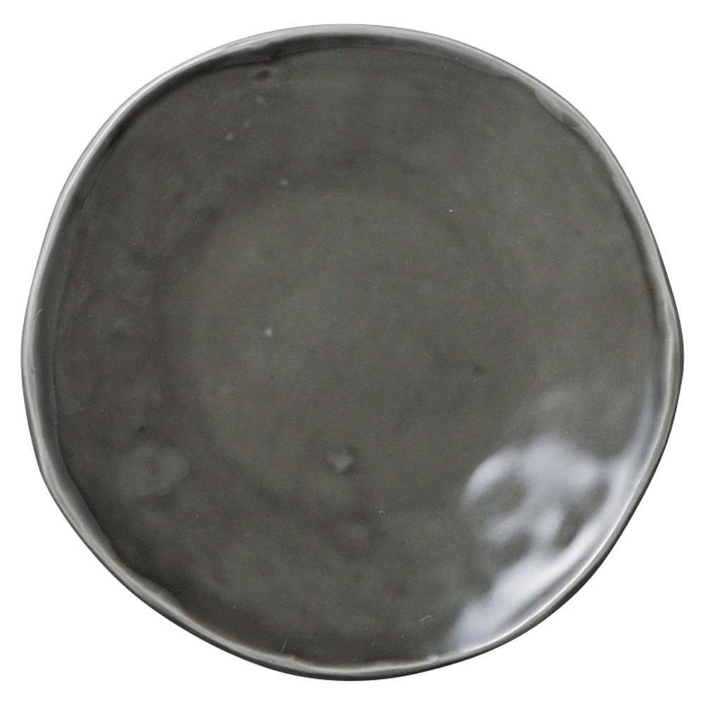 86716-081 カフェズ グレーいっぷく丸皿S|業務用食器カタログ陶里31号