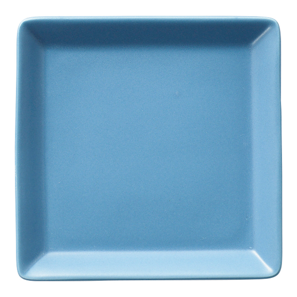 87128-641 スクエアー カームブルー 11㎝取り皿|業務用食器カタログ陶里31号