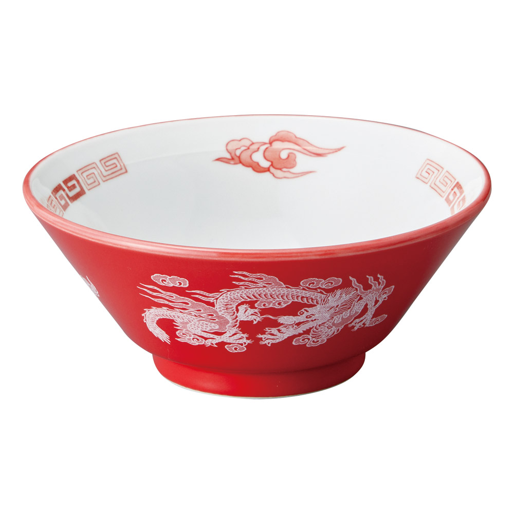 A0637-051 アカ白竜 ライス丼|業務用食器カタログ陶里31号