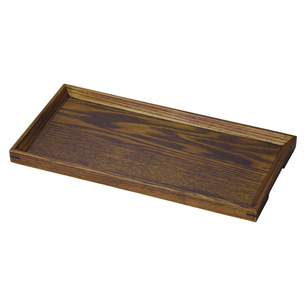 A4519-501 木製ノンスリップ カフェトレイブラウン|業務用食器カタログ陶里31号