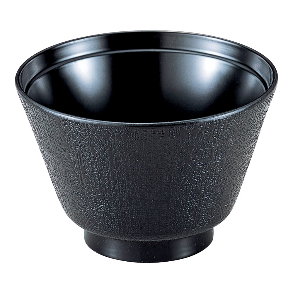 A6807-561 [TA]3.3寸布目汁椀黒|業務用食器カタログ陶里31号