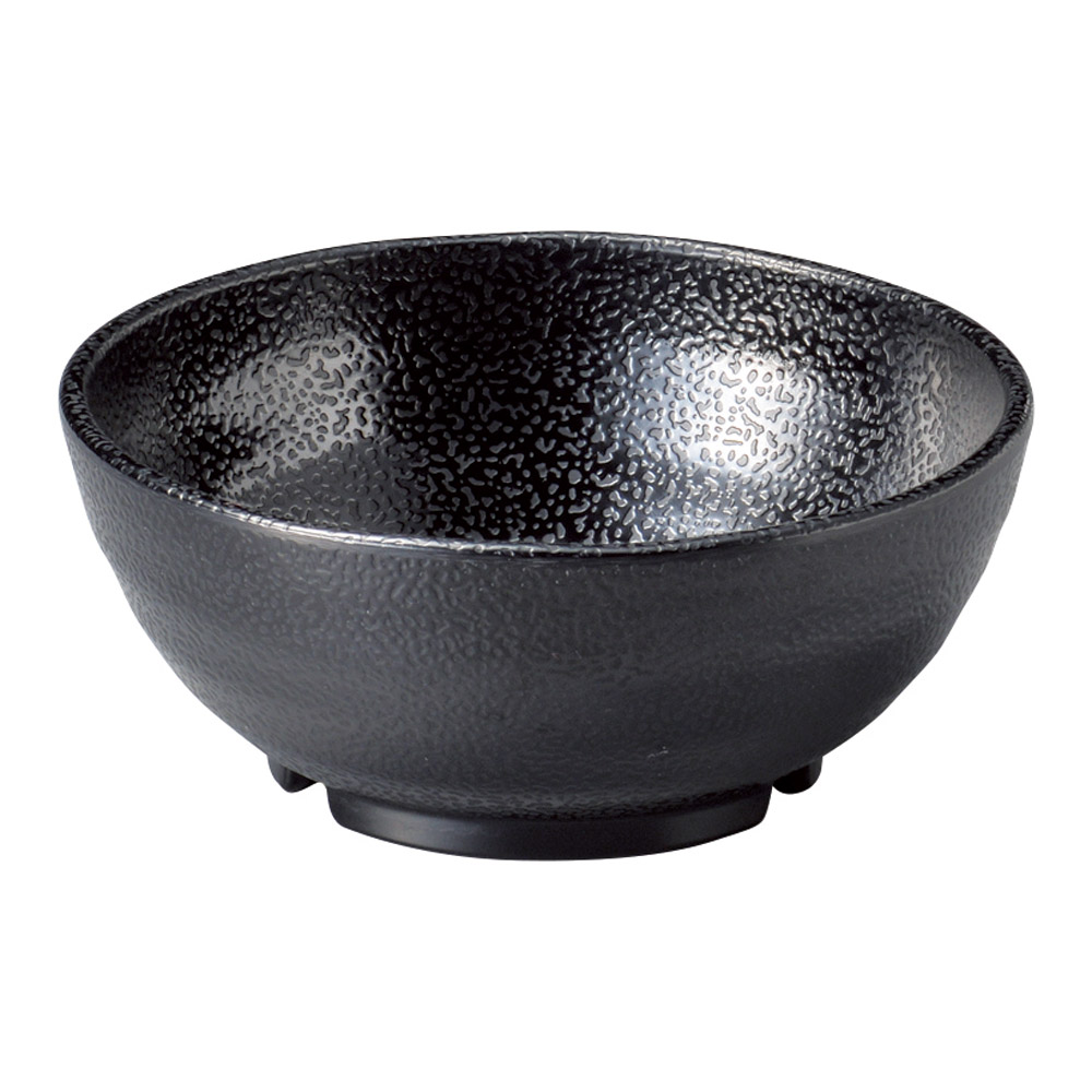 A7833-561 [M]いぶし釉 黒丸小鉢 大|業務用食器カタログ陶里31号