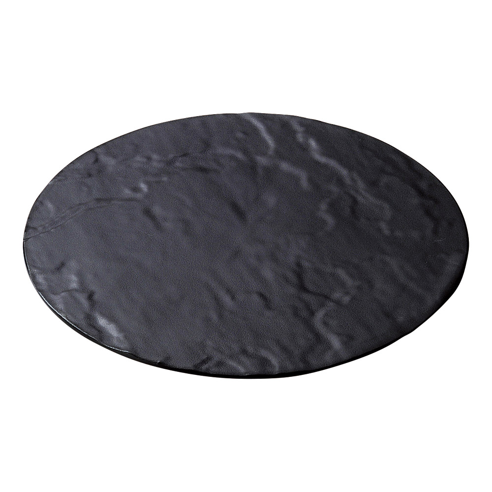 A7844-561 [M]メラミンフュージョンサークルプレート ブラック|業務用食器カタログ陶里31号
