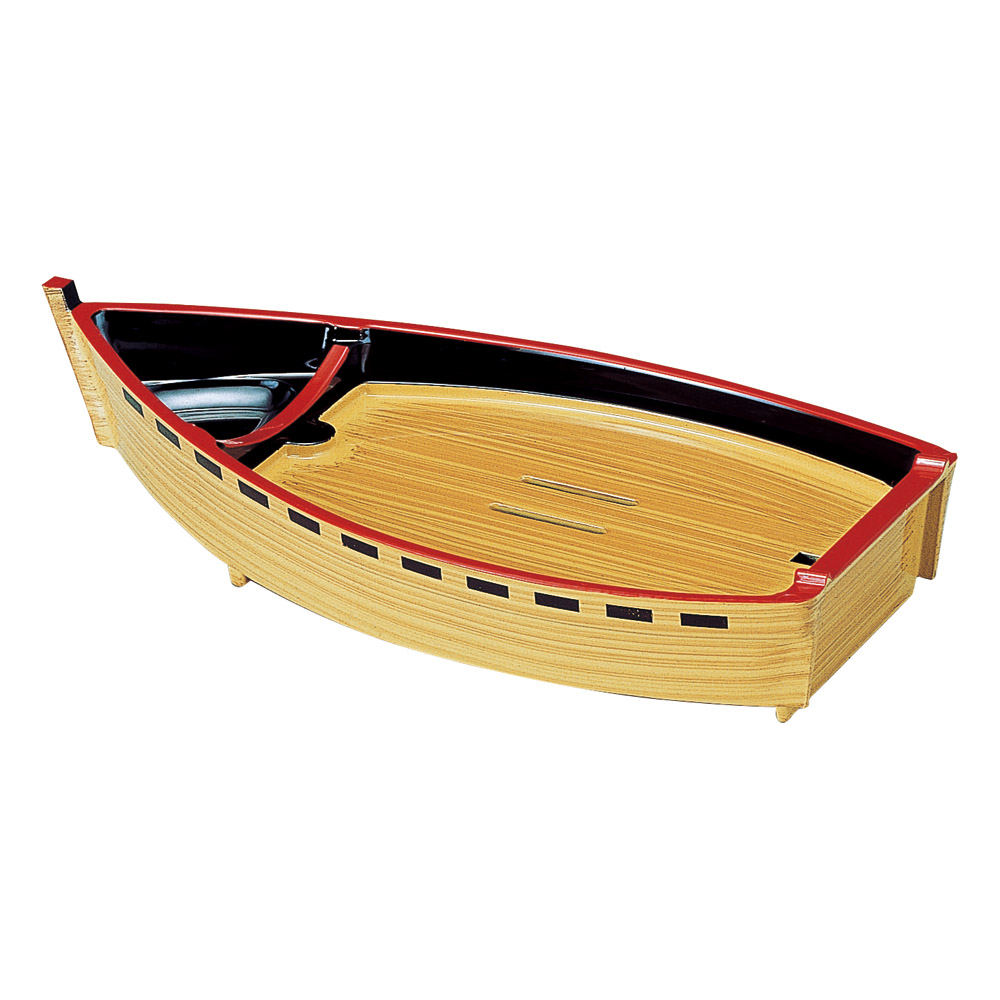 A7922-561 [A]尺1寸タレ付舟 白木 舟|業務用食器カタログ陶里31号